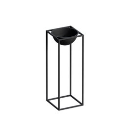 Aberto Design Maceta Decorativa GED-021 Negra de Metal